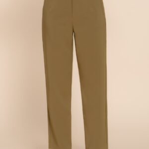 High Waist Pintuck Detail Long Pants -59200b