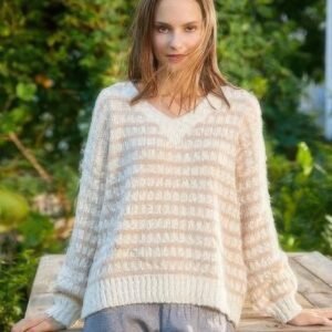 Knit Square Pattern Sweater