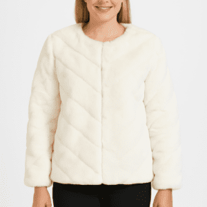 Midnight Luxe Faux Fur Jacket -59975a