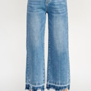 Tummy Control High Rise Crop Wide W/ Released Hem