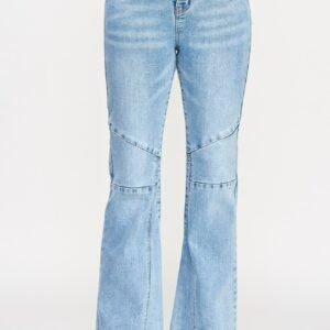 High Rise Flare With Seam Detail