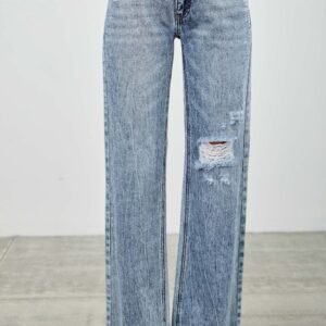 Mid Rise Relaxed Straight With Destroy