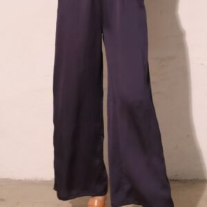 Hammered Satin Pocket Pants -60158a