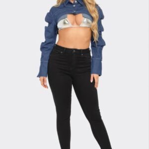 Button Down Denim Bolero