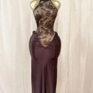 Crimson Lace Hourglass Dress -60189