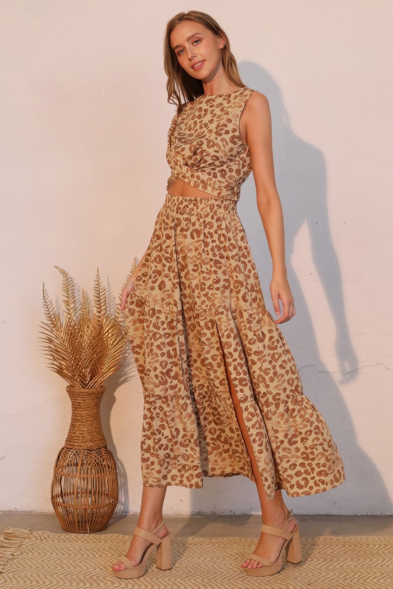 Wild Babe Tiered Maxi Skirt