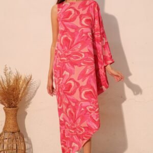 Chasing Petals One Sleeve Dress -60229a