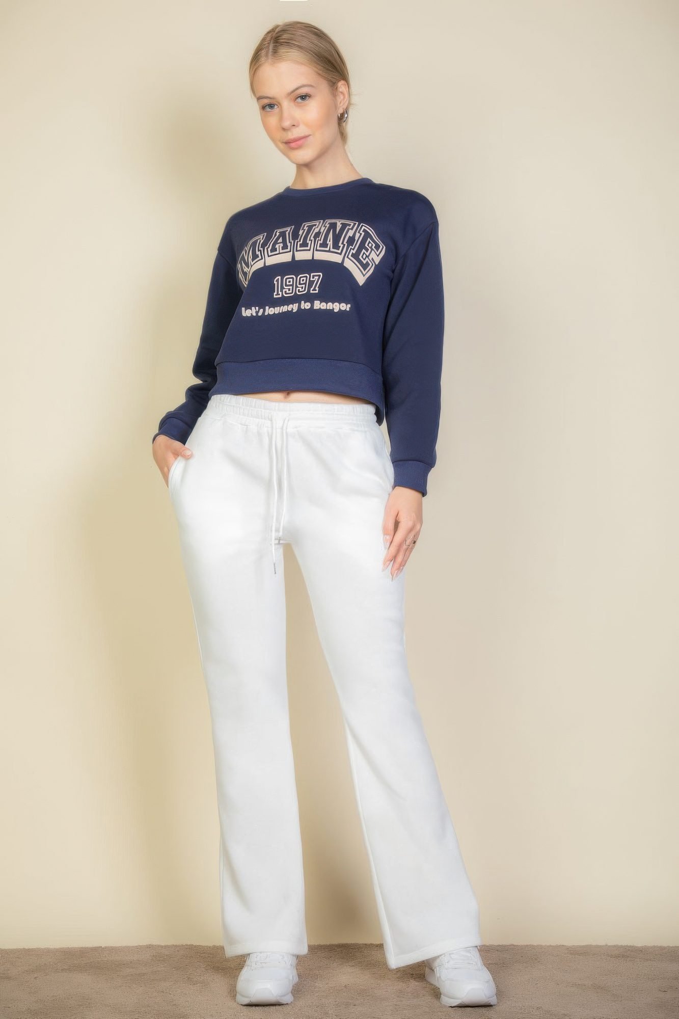 Graphic Drop Shoulder Sweatshirt -WH2000497