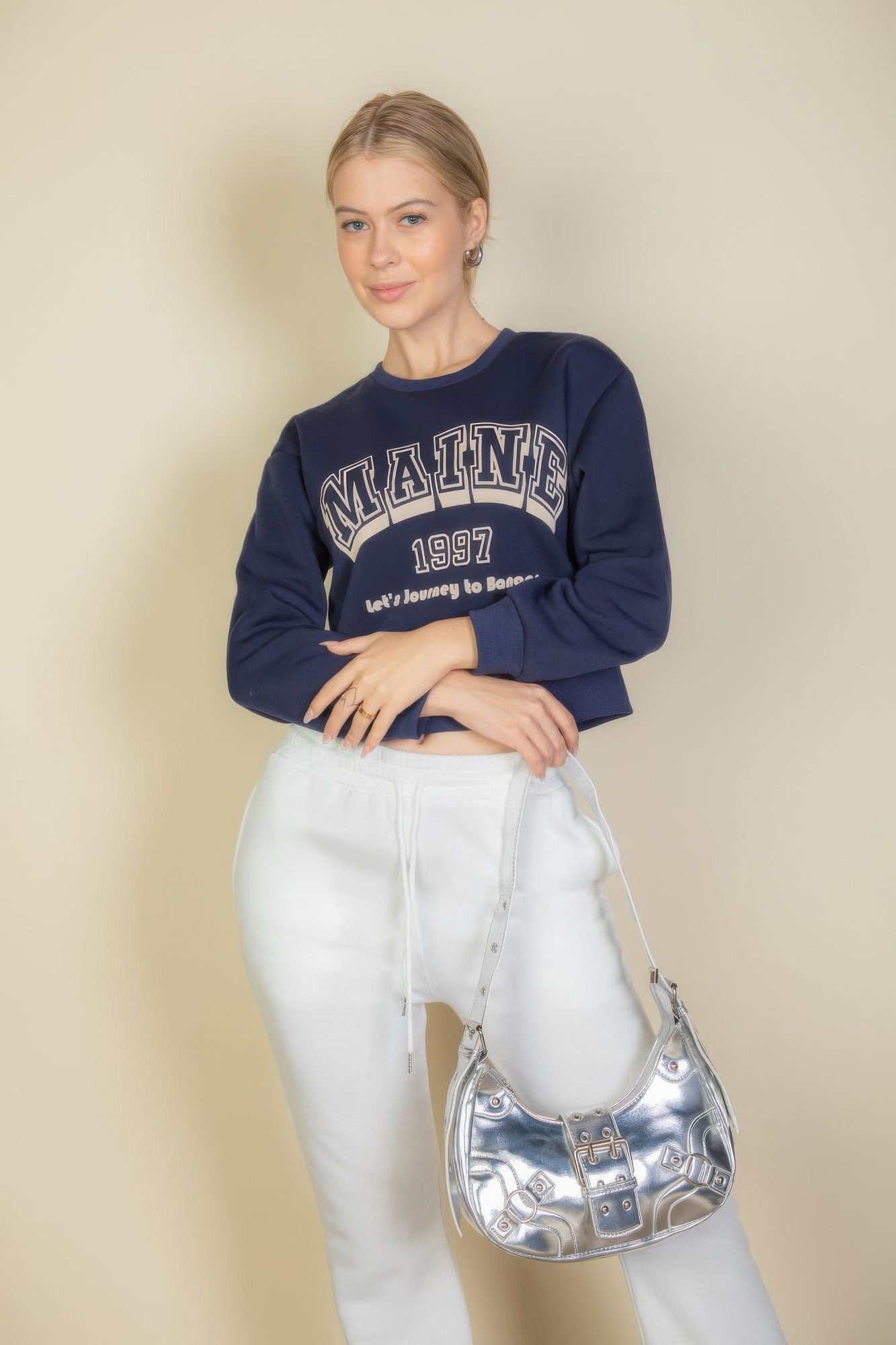 Graphic Drop Shoulder Sweatshirt -WH2000497