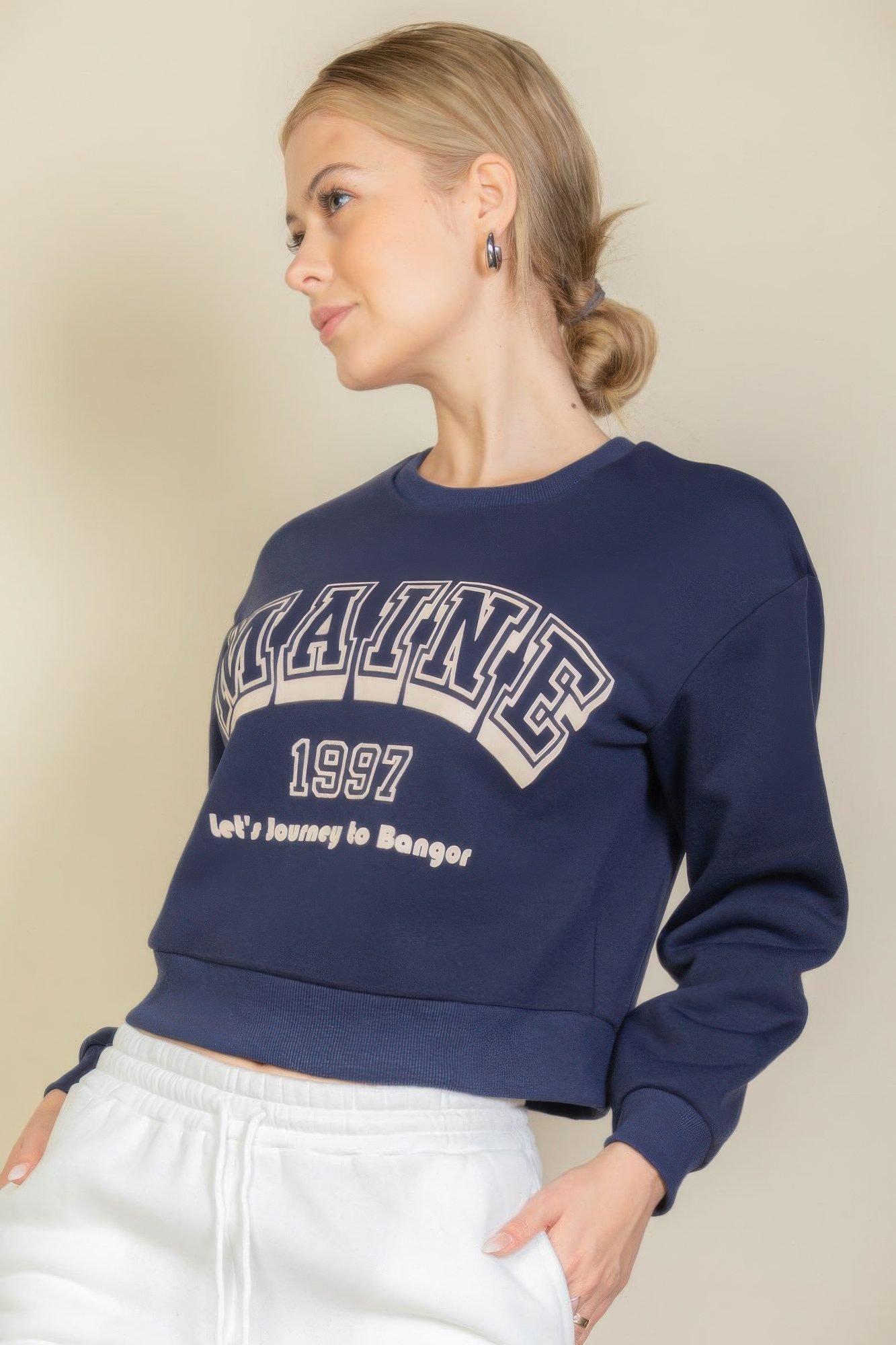 Graphic Drop Shoulder Sweatshirt -WH2000497
