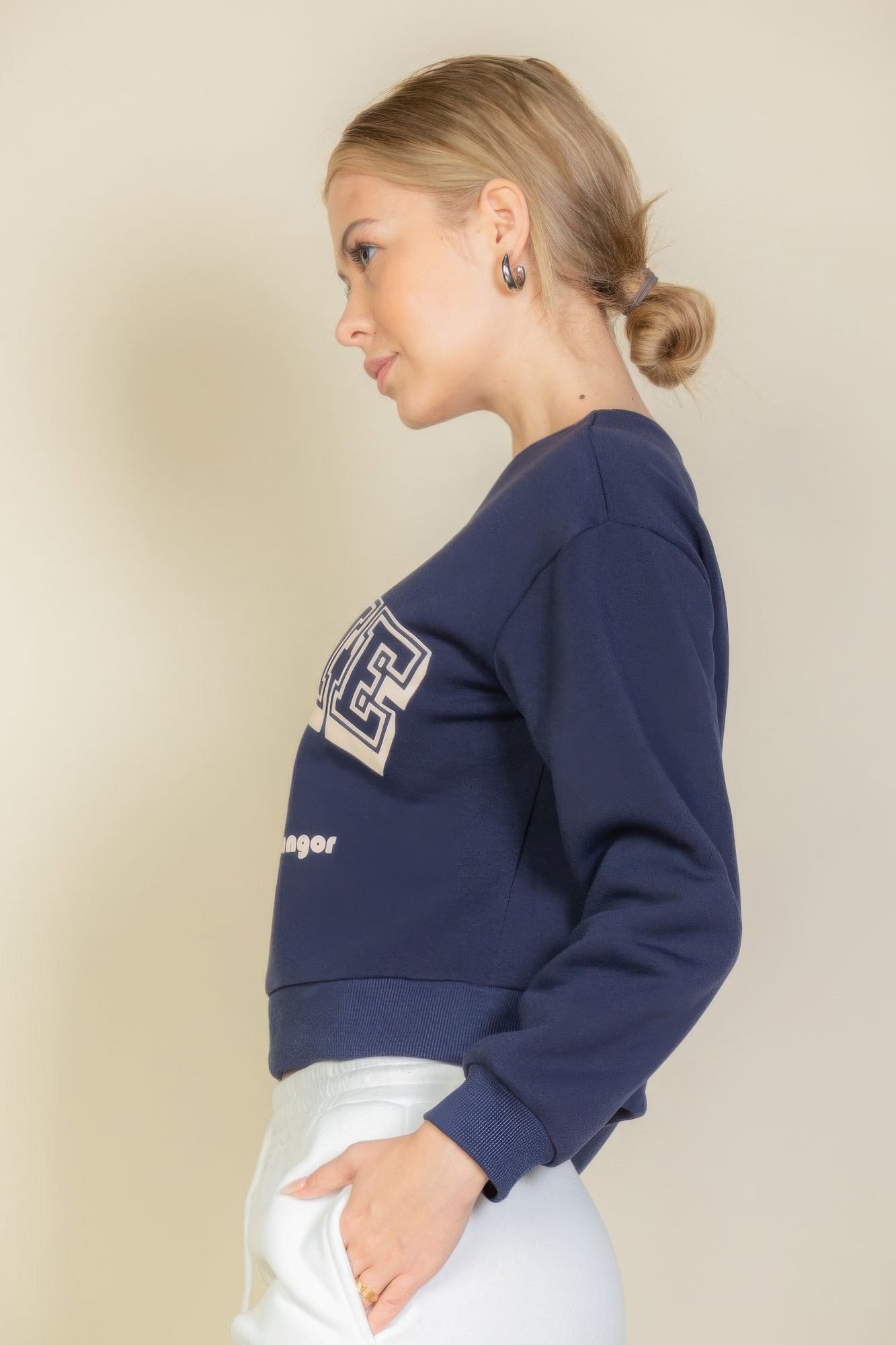 Graphic Drop Shoulder Sweatshirt -WH2000497