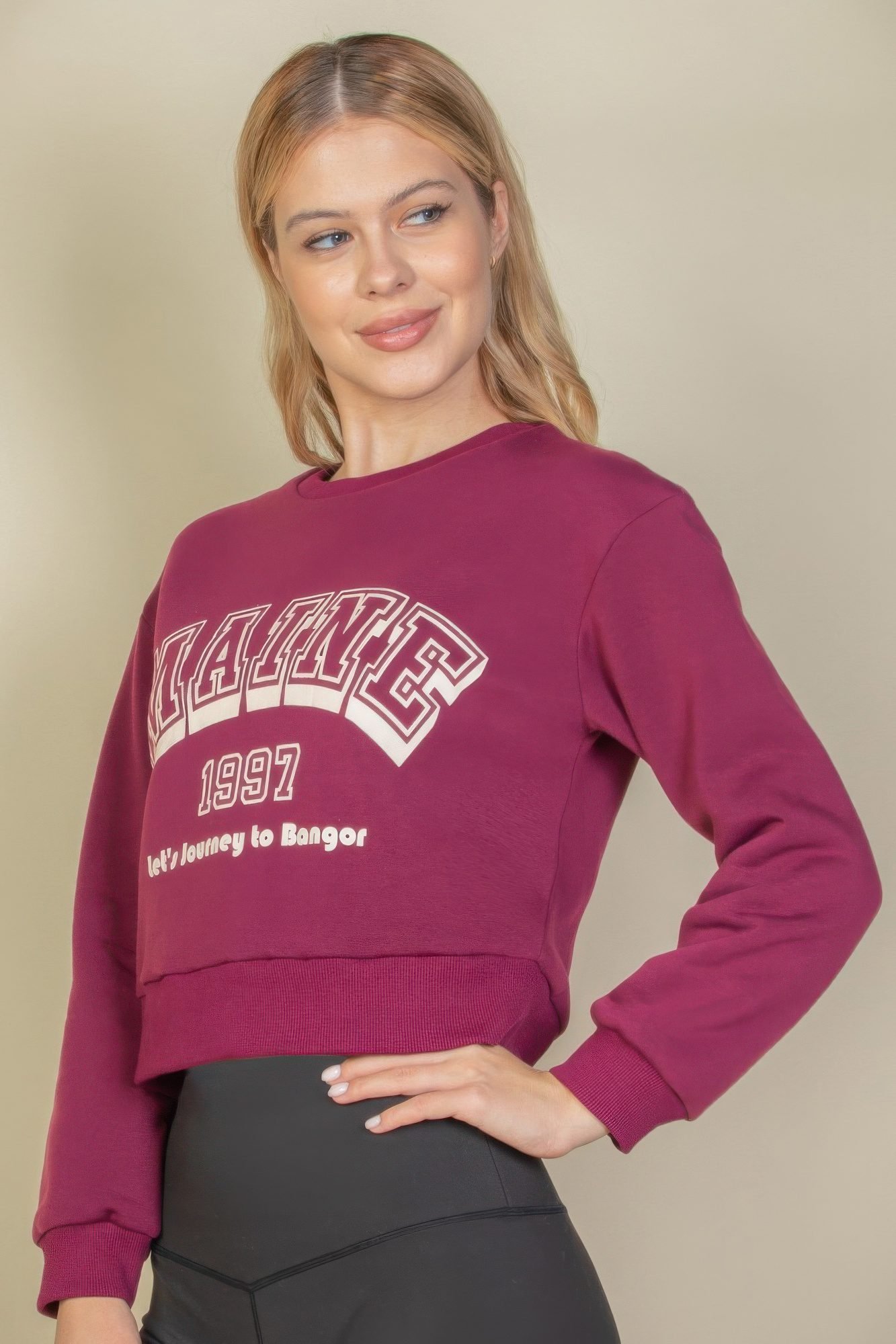 Graphic Drop Shoulder Sweatshirt -WH2000497