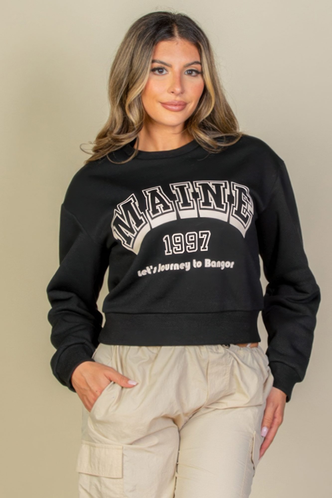 Graphic Drop Shoulder Sweatshirt -WH2000497