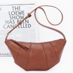 Faux Leather Croissant Bag