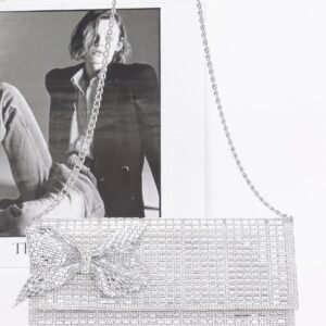 Rhinestone Party Clutch W/ Rhinestone Bow