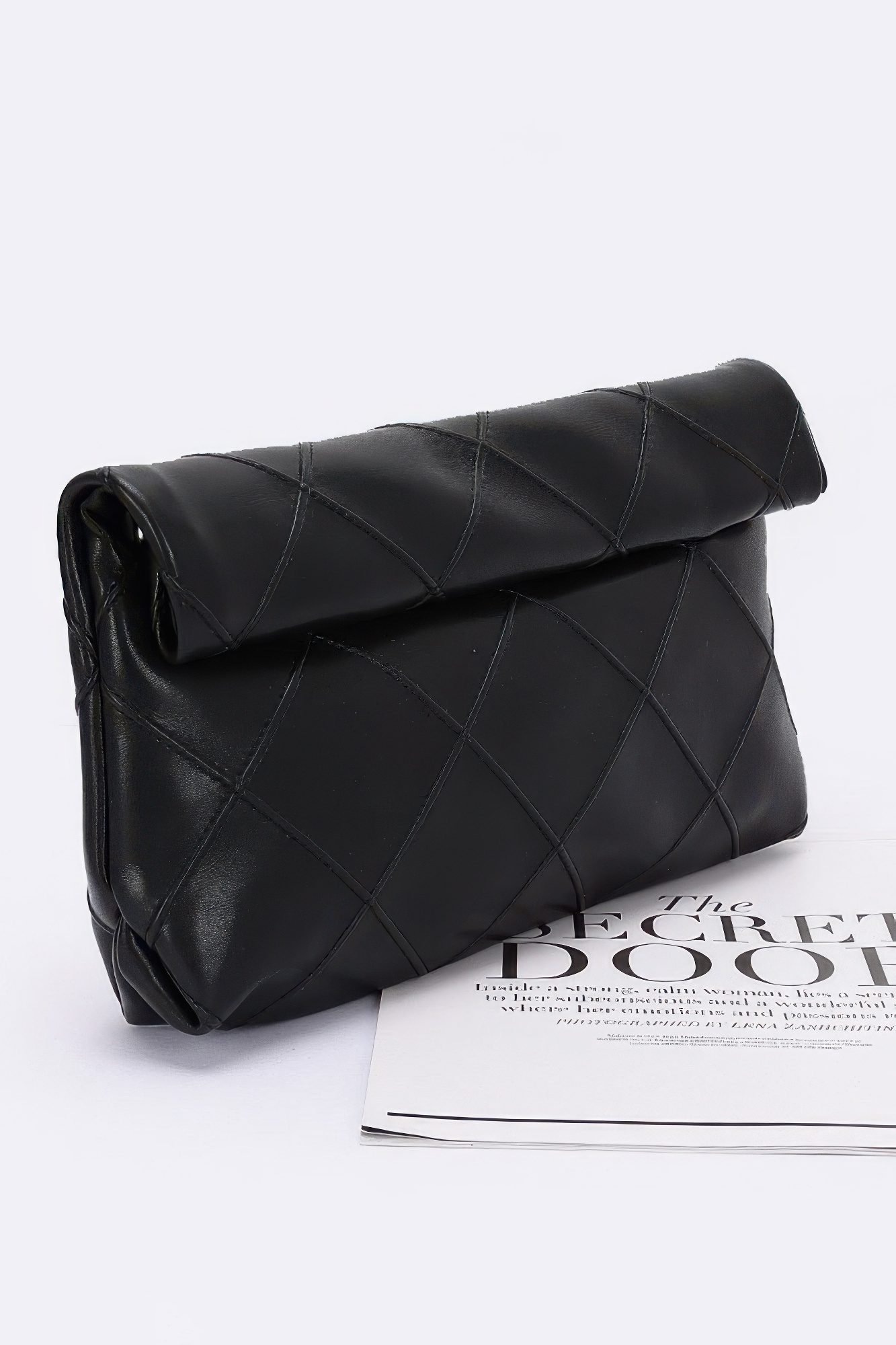 Quilted Faux Leather Pouch