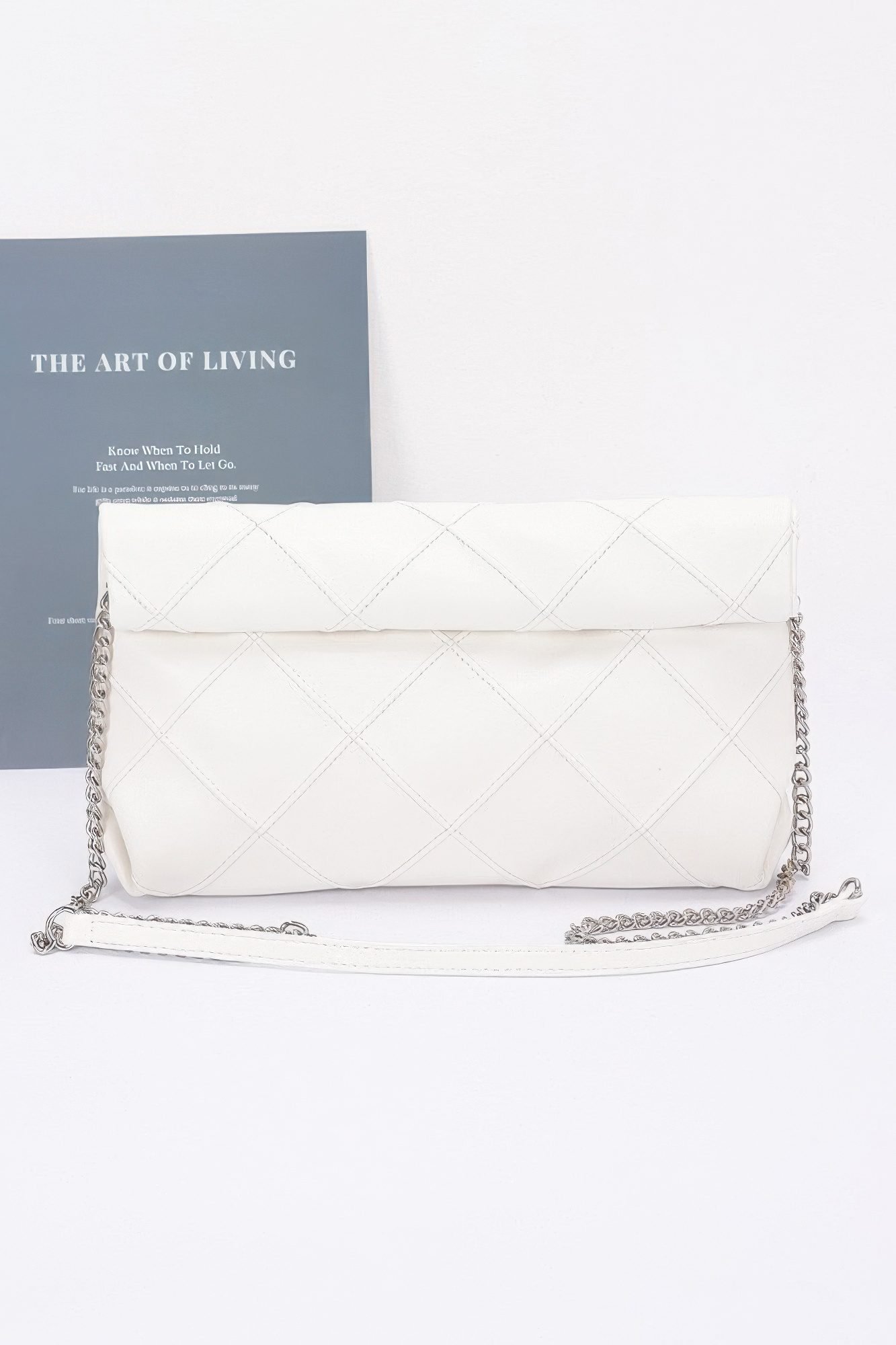 Quilted Faux Leather Pouch