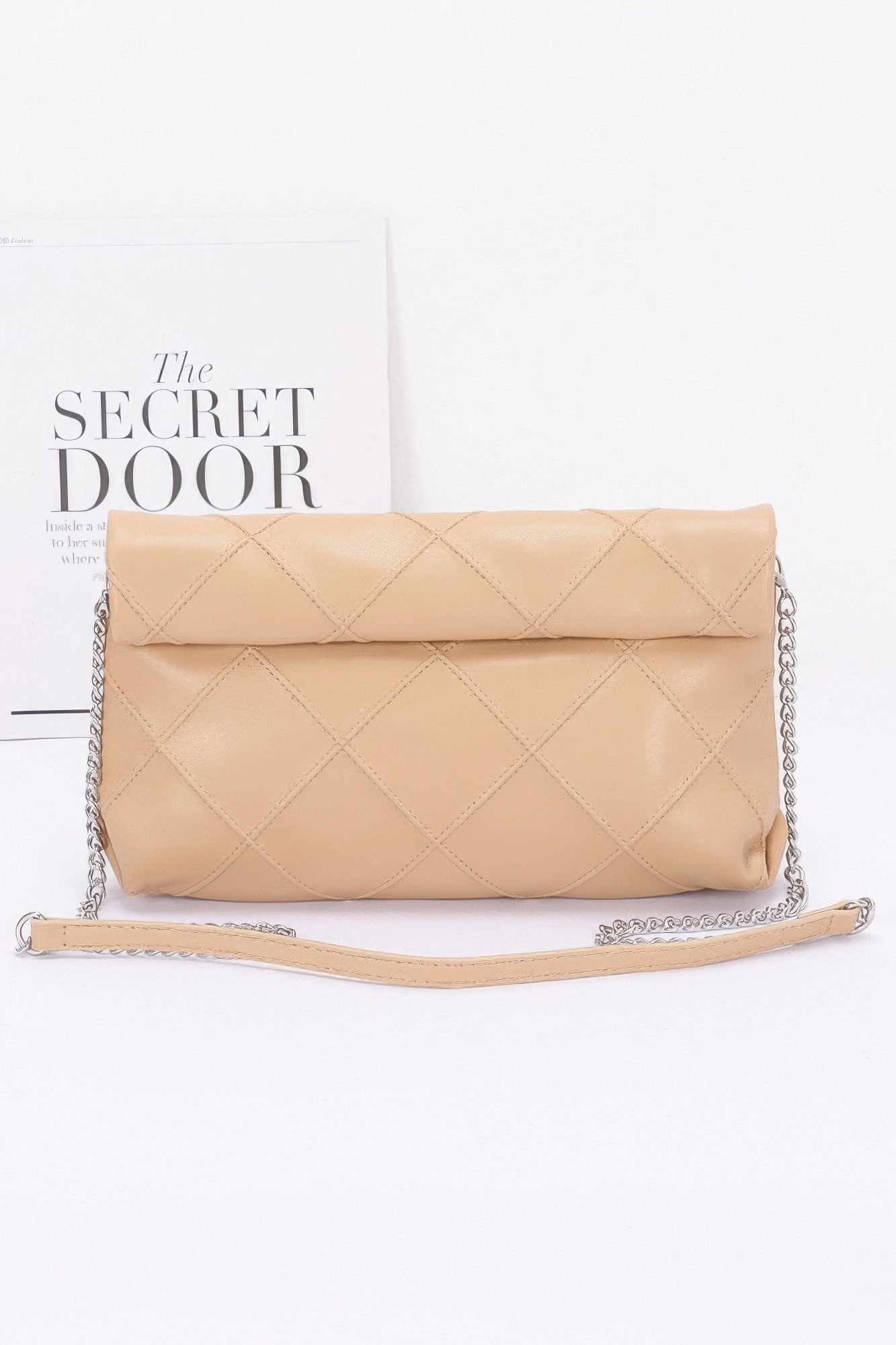 Quilted Faux Leather Pouch