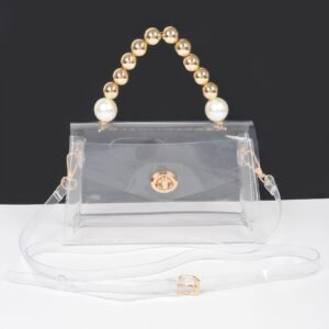 Transparent Ccb Handle Flap Clutch
