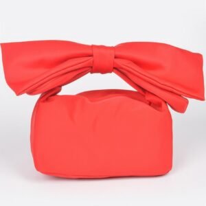 Nylon Bow Handle Women's Clutch Bag