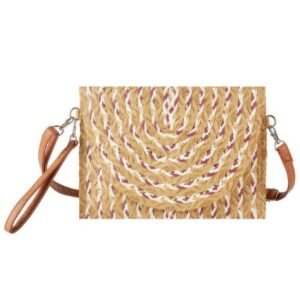 Multi Color Straw Clutch & Crossbody Bag -WH2002192