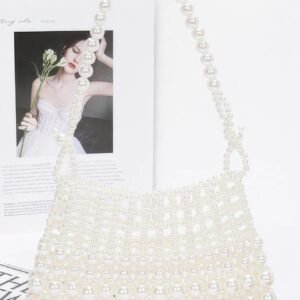 Faux Pearl Elegance Clutch