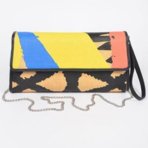 Animal Print Clutch With Color Palette