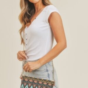 Aztec Crossbody & Wristlet Bag -WH2250203