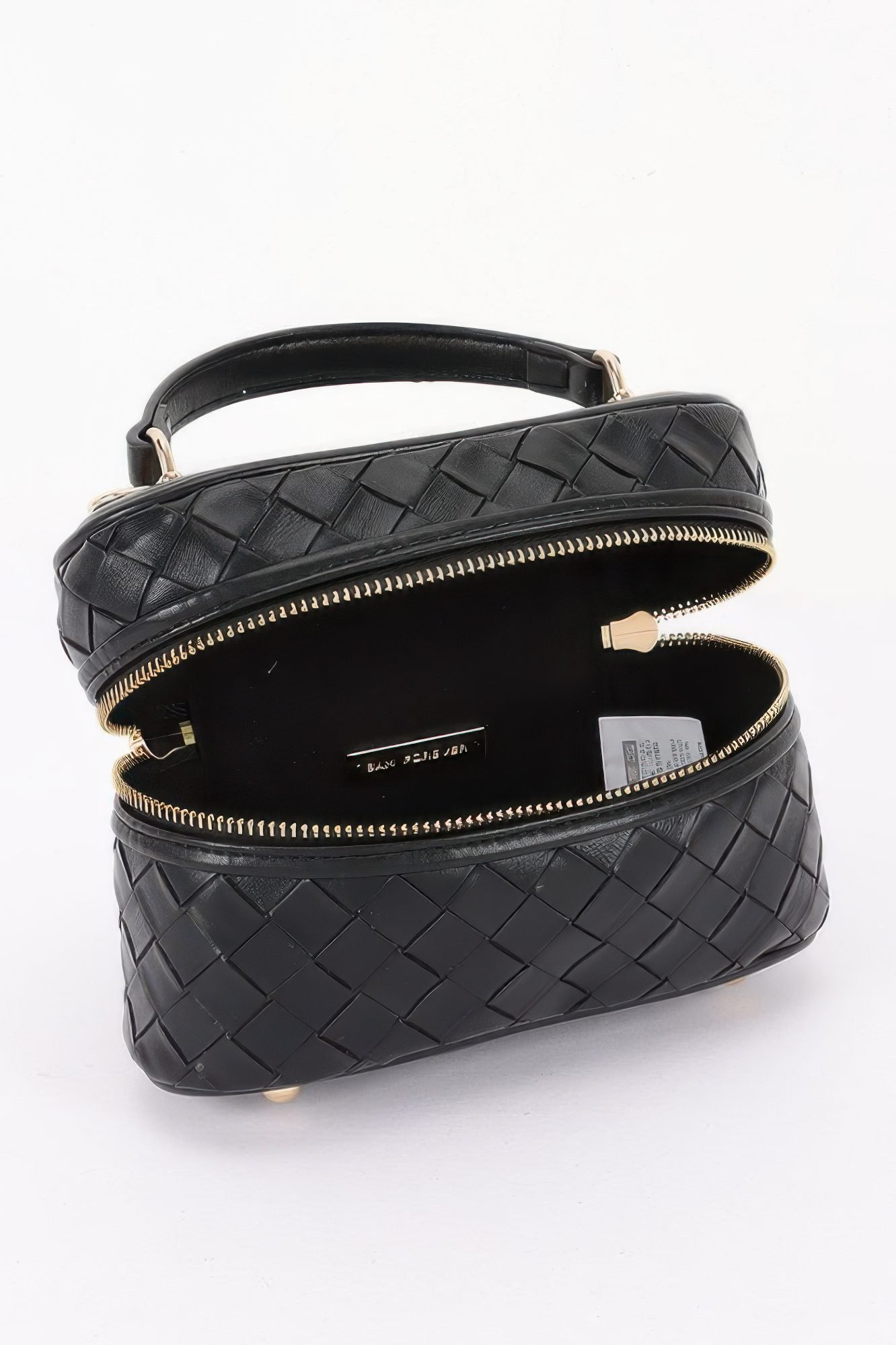 Embossed Vegan Leather Vanity Bag