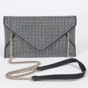 Hot Fix Rhinestones Envelope Clutch