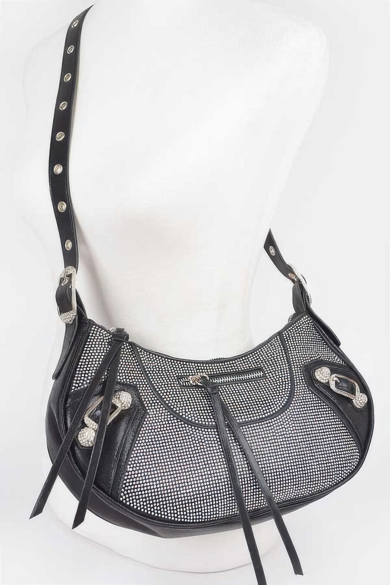 Shinny Hot Fix Shoulder Bag