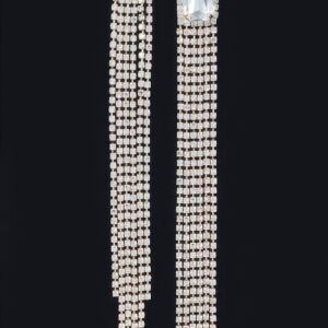 Rhinestone Fringe Earring -wh2250338