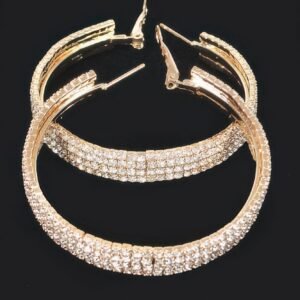 Rhinestone Hoop Earring