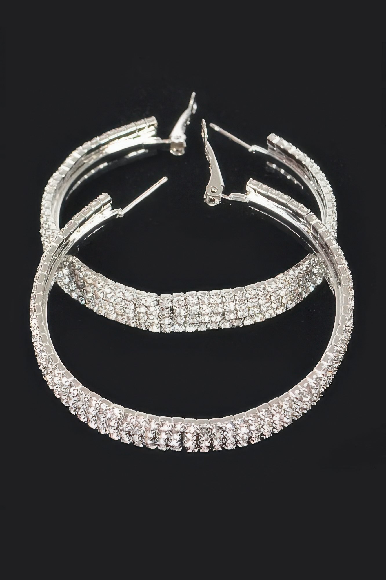 Rhinestone Hoop Earring