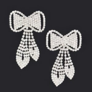 Rhinestone Bow Earring