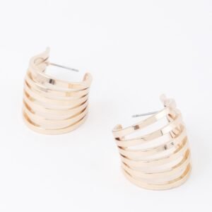 Open Cage Hoop Earrings