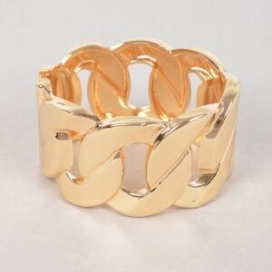 Wide Chain Metal Bracelet