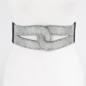 Rhinestone Plus Size Elastic Belt