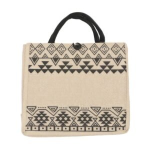 Aztec Pattern Themed Canvas Tote Bag