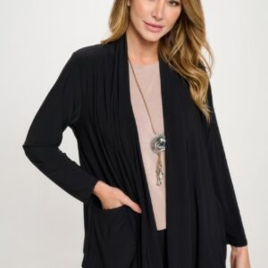 Pocket Draped Cardigan