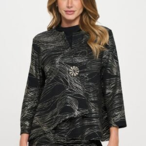 Fukuro Jacquard Button Jacket W/foil