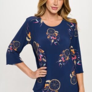 Print Hit Merrow Top -WH327133