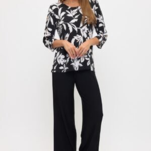 Hit Side Button Sleeve Top -WH327829