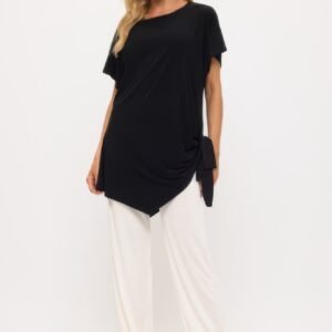 Hit Dolman Sleeve Tie Side Tunic