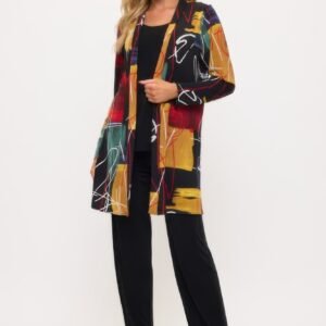 Long Sleeve Print Cardigan -WH328049