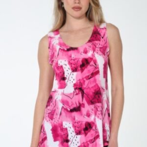 Hit Print Sleeveless Tank Top -WH328084