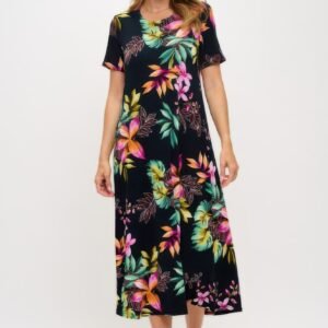 Print Bns Long Dress