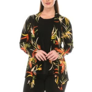 Long Sleeve Print Cardigan Jacket