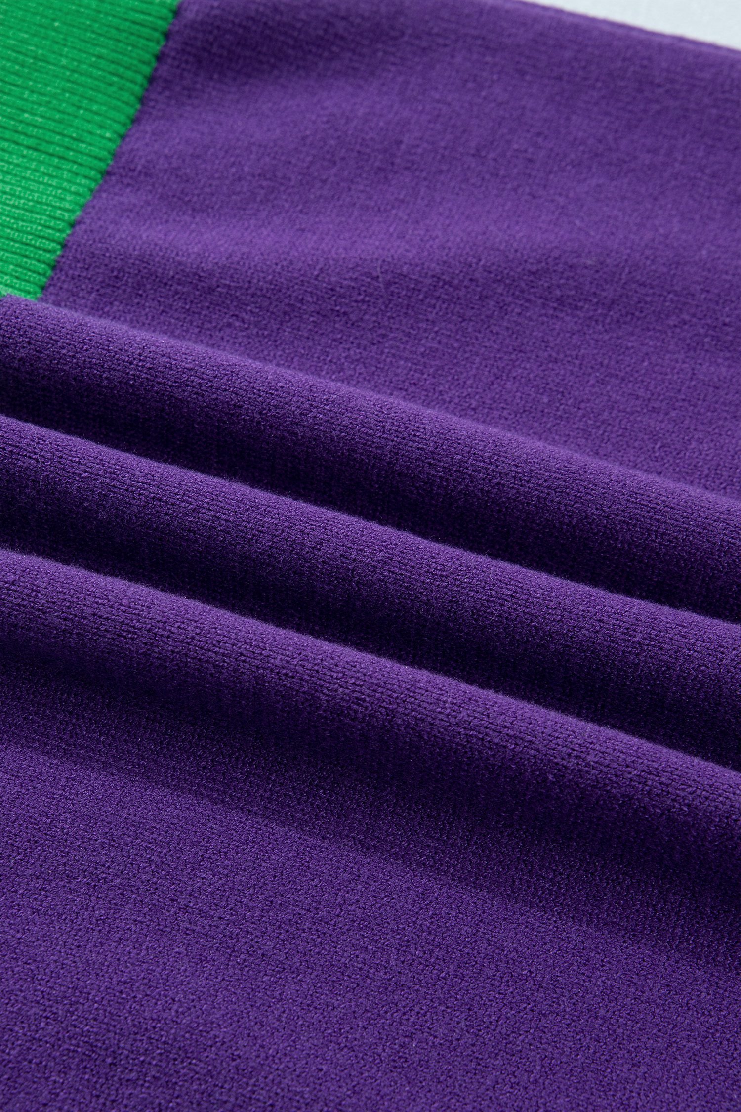 Tillandsia Purple Mardi Gras Tinsel Graphic Short Sleeve Sweater - Image 12