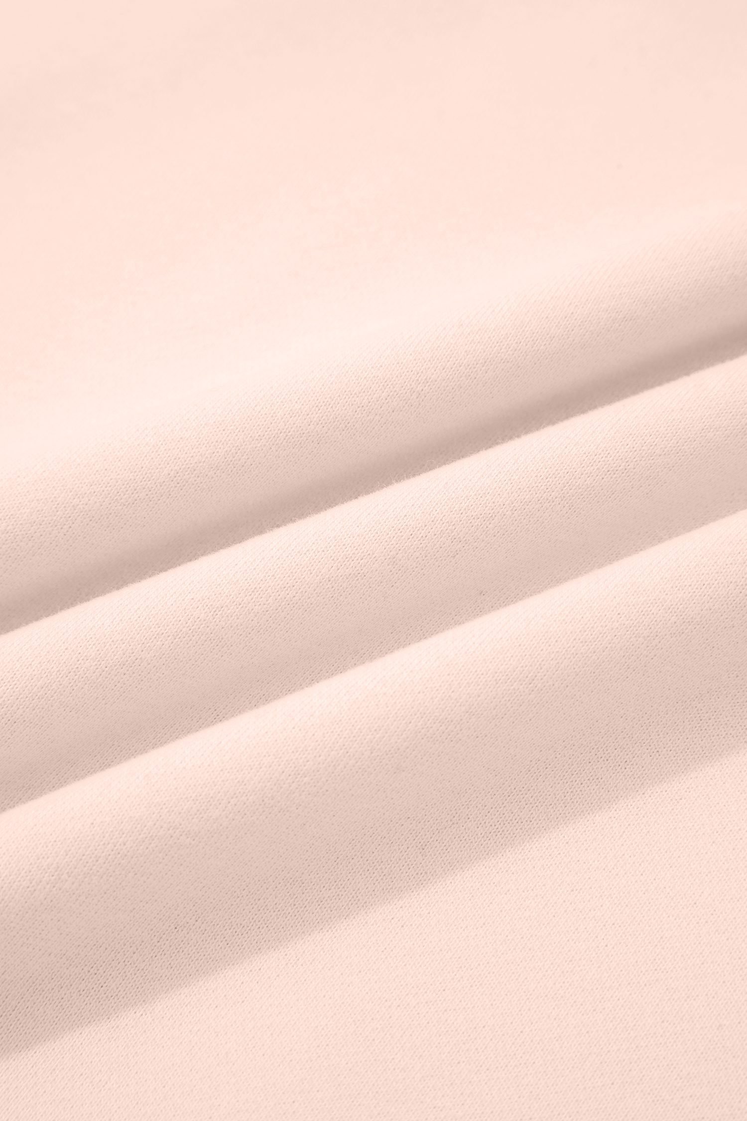 Apricot Pink Oversize Mock Neck Sweatshirt